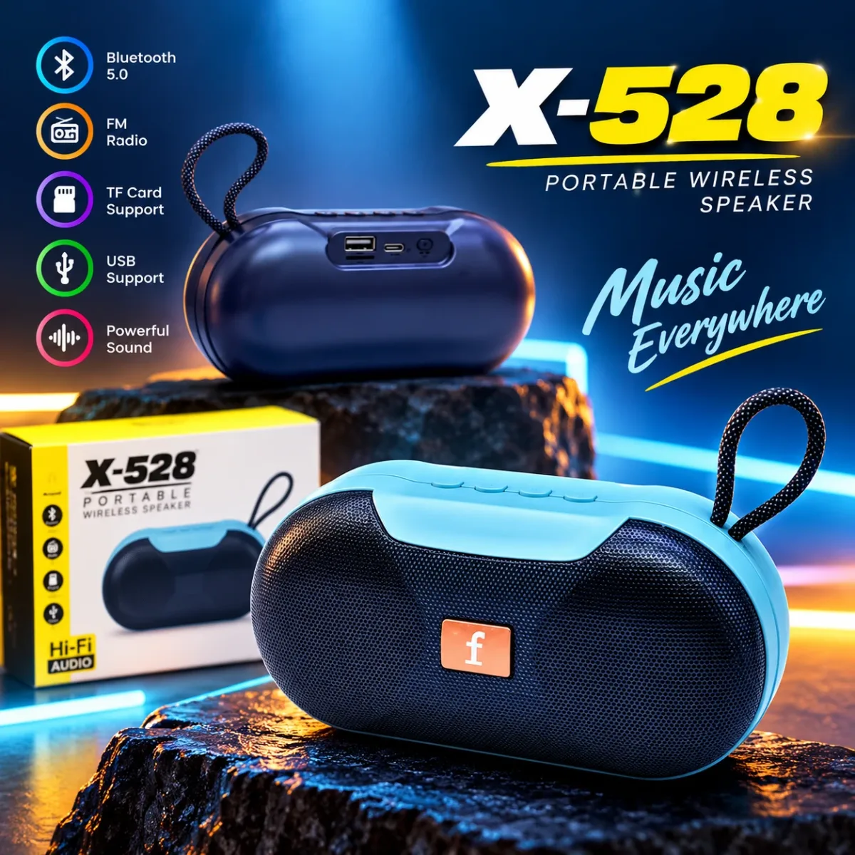 অবিশ্বাস্য মূল্যে Mini bluetooth speaker x 528